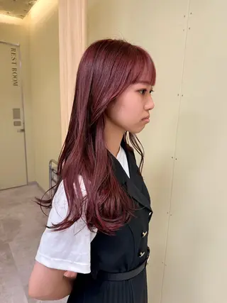 セミロング カラー 伶風/ボブ/ ハッシュカットのヘアスタイル