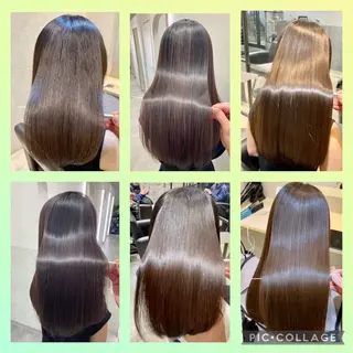 ロング 自然で柔らかい縮毛 矯正✨松尾郁哉のヘアスタイル