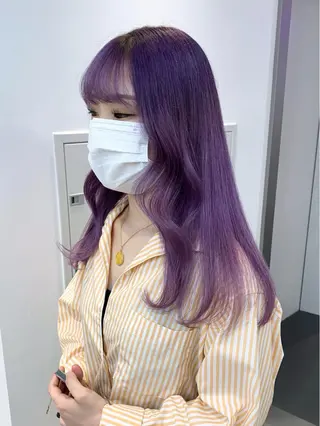 ロング カラー ヘアアレンジ レイヤー×グレージュ /ピンク🩷mioのヘアスタイル