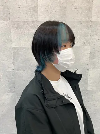 ミディアム カラー SAKI 新宿のヘアスタイル