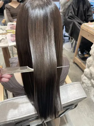 ロング SALOWIN川崎WEST所属・💐【柔らか質感】 縮毛矯正MIKU💐のヘアスタイル