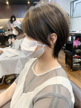 ショート 縮毛矯正/ショート/ レイヤー/畑中正敏のヘアスタイル