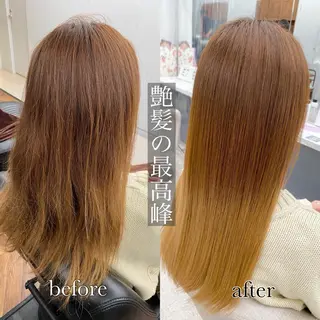 セミロング カラー 京都レイヤーカット/ 縮毛矯正/羽柴りくのヘアスタイル