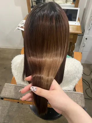 セミロング Jewel  Box東梅田所属・髪質改善サロン 梅田/ヨナミネのヘアスタイル