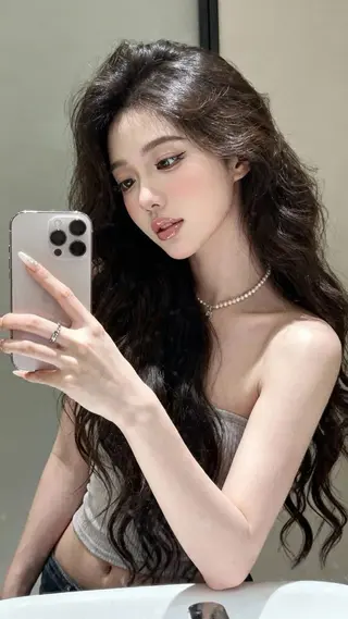 ロング 𝑺𝑨𝑨𝒀𝑨 色気網紅韓国Hairのヘアスタイル