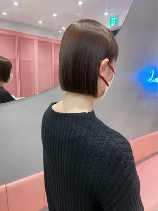 ショート Misaki /ボブ/縮毛矯正のヘアスタイル