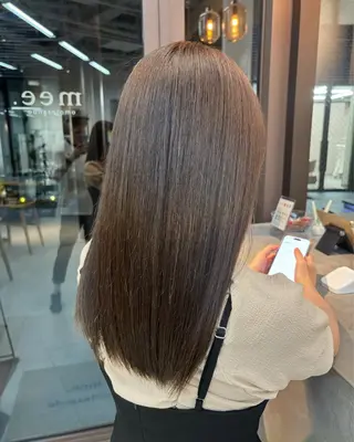セミロング 艶髪ストレート/ 理美容師/ショウキのヘアスタイル