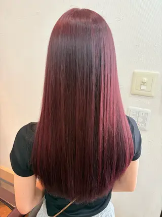 セミロング カラー 🩶西 雪乃/透明感 くすみカラー🫧のヘアスタイル