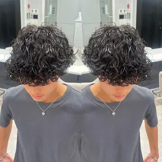 パーマ メンズ 🍐シャドウパーマ メンズ特化/守岡🍐のヘアスタイル