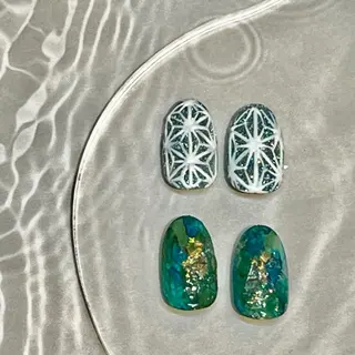 ショート カラー ネイル ネイルサロン　リリーブランシュ所属・森 瑞紀のネイルデザイン