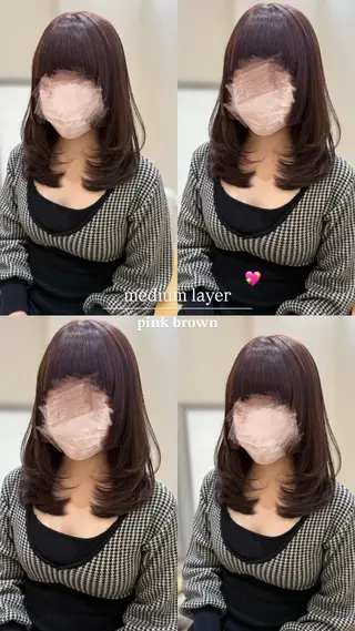 ミディアム Zina 熊本店 ワンホン/Juranのヘアスタイル