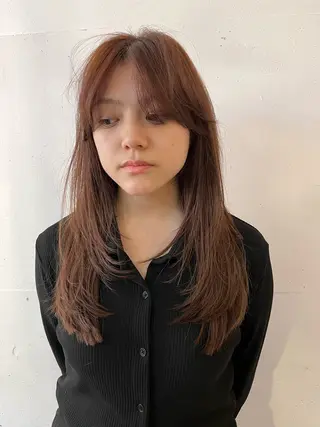 ロング カラー 若林 良のヘアスタイル