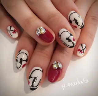 ネイル She nail studio 原宿所属・パラジェル有/ スカルプ/mahoのネイルデザイン