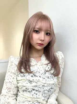 ロング カラー AITOKYO Ｓ渋谷所属・渋谷/ハイトーン/ ブリーチ/歩夢のヘアスタイル