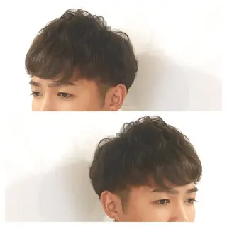 ショート パーマ メンズ circus by KENJE 町田店のヘアスタイル