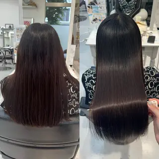 ロング 山崎結菜 🫧透明感カラーのヘアスタイル