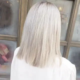 ミディアム カラー grow上野御徒町【グロウ】所属・ブリーチ・ハイトーン 特化🎉内山のヘアスタイル