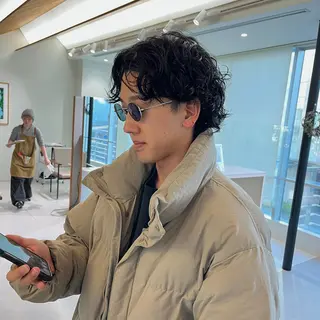 ショート パーマ メンズ ブリーチ/レイヤー 🌻Mutsumiのヘアスタイル