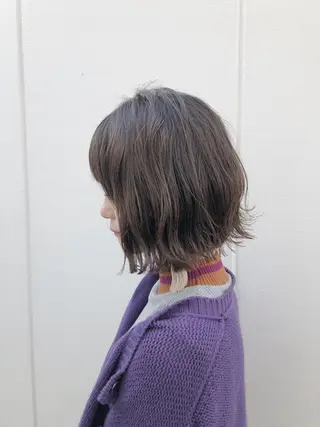 ショート カラー ノグチ ユウキ/ボブのヘアスタイル