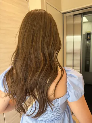 ミディアム カラー ミディアム/ベージュ 💖Emmy💖のヘアスタイル