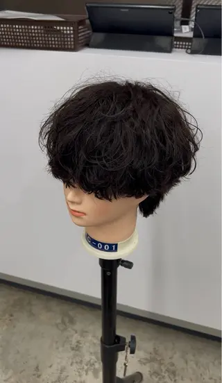 パーマ メンズ 白元 優真のヘアスタイル