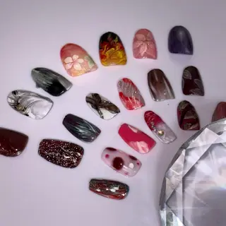 ネイル nail salonmaple所属・めーぷるおばさん 泉佐野の魔法使いのネイルデザイン