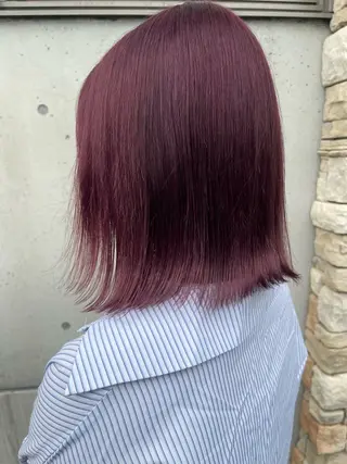 ミディアム 藤元 美咲のヘアスタイル