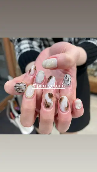 ネイル 淡色ネイル 🎀moeのネイルデザイン