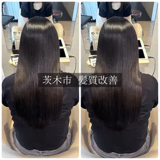 ロング はるか/阪急茨木/髪 質改善/透明感カラーのヘアスタイル