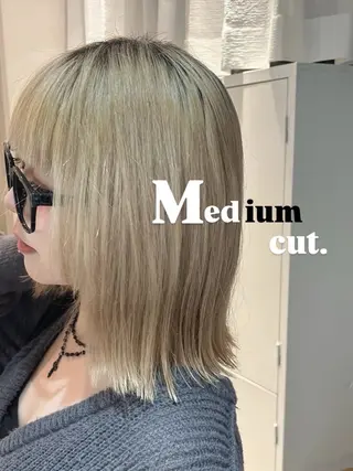 ミディアム ボブ/ミディアム/表 参道/美容師♡ゆいかのヘアスタイル