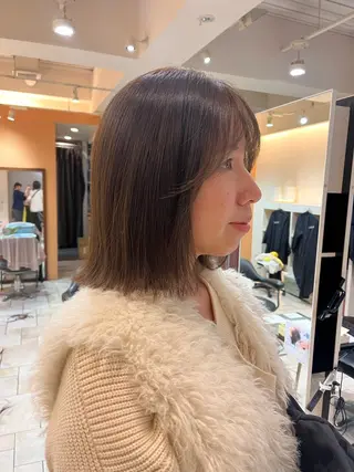 ミディアム レイヤー/暖色/ 髪質改善/永礼芳果のヘアスタイル