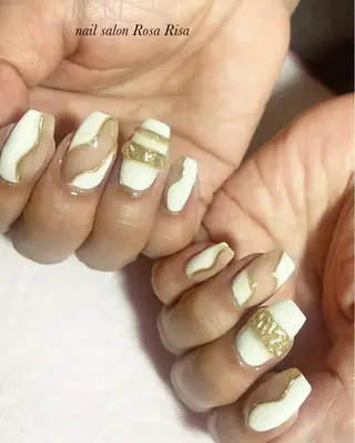 セミロング ネイル ネイルスタジオ シェイクユアハンズのネイルデザイン