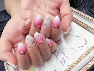 ミディアム nail jaol池袋店所属・ネイルJaol 池袋のネイルデザイン