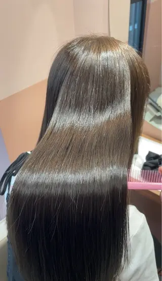 ロング ブリーチ/縮毛矯正/ 韓国/💗ホノカ💗のヘアスタイル