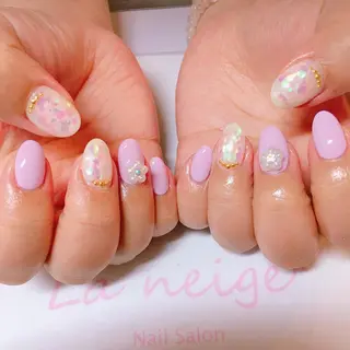 ネイル La neige* yuki 🥯🍑のネイルデザイン