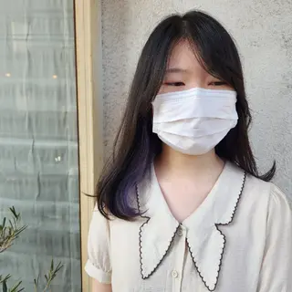 ミディアム カラー Hazumi Ayanoのヘアスタイル