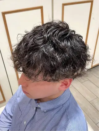 ショート パーマ メンズ 🐝メンズハイライト …Rioのヘアスタイル