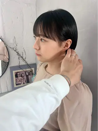 ショート foto所属・𝐁𝐋𝐔𝐄𝐓 /カット特化/新宿のヘアスタイル