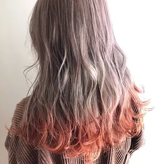 ロング カラー お悩み改善 黄金比みくのヘアスタイル