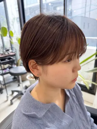 ショート カラー ボブウルフ／ボブ Satsuki【名駅のヘアスタイル