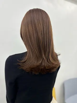 セミロング カラー 似合わせ美髪ヘア✨ 天王寺．阿倍野🌈のヘアスタイル