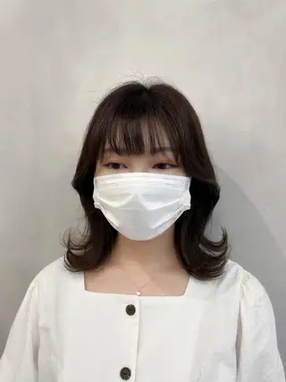 ミディアム ❤︎︎韓国ヘア❤︎︎ 𝑺𝒉𝒊𝒉𝒐のヘアスタイル