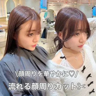 ミディアム ハッシュカット/韓国 レイヤー/カハナのヘアスタイル