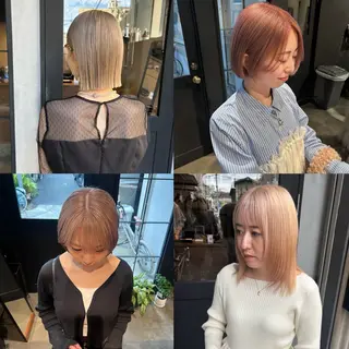カラー あやの/透明感 /ブリーチカラーのヘアスタイル