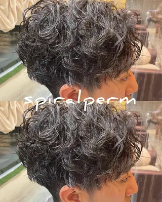 パーマ メンズ 仙台/メンズ/ フェザー/リョウのヘアスタイル