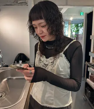 ミディアム パーマ お悩み解決パーマ hana🩰のヘアスタイル