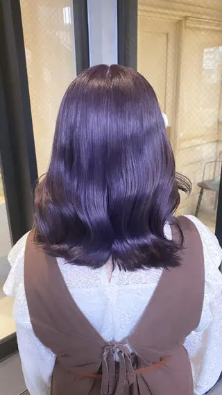 ミディアム カラー THESALONS所属・🤍ブリーチカラー /寄田龍樹🤍のヘアスタイル