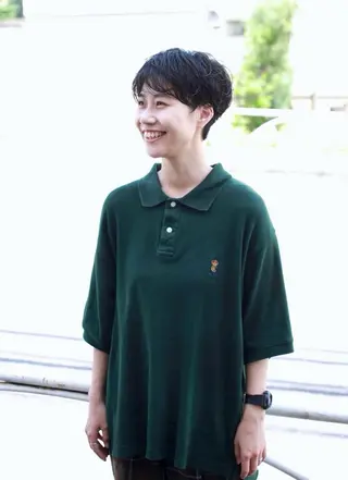 ショート パーマ 大西 カズマのヘアスタイル