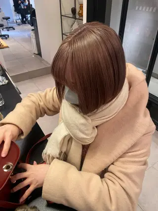 ショート カラー riria/ボブ /ブラウンカラー🎀のヘアスタイル