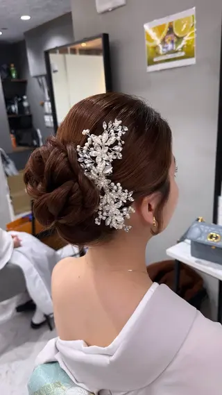 ヘアアレンジ セットサロン　フェルナ所属・ヘアセットサロン 北新地　mainoのヘアスタイル